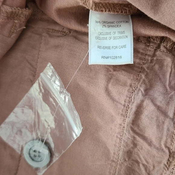 New Garnet Hill Pink Embroidered Chino Pants 12 - Picture 4 of 5